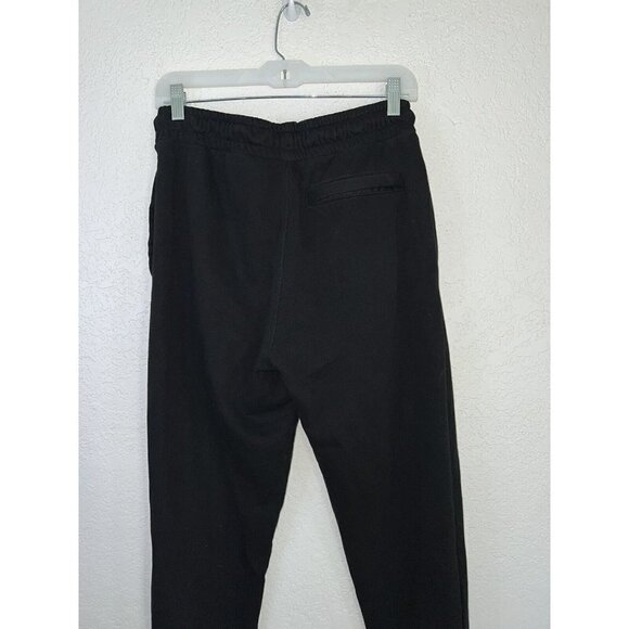 Kappa Patch Logo Sweatpants, Size Large Black Pockets Drawstring Heavy D1 - Picture 7 of 9